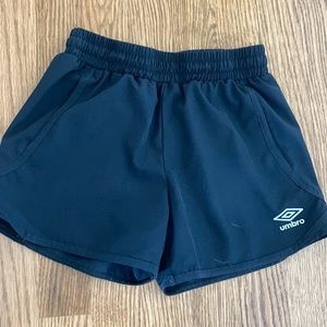 umbro black shorts